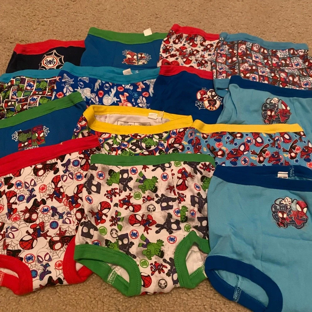 Colorful Kids' Cartoon Underwear Colorful Kids Cartoon Underwear Set 4T - Picture 1 of 1